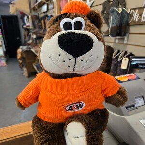 A & W Plush Rootbear Rootbeer Bear with sweater